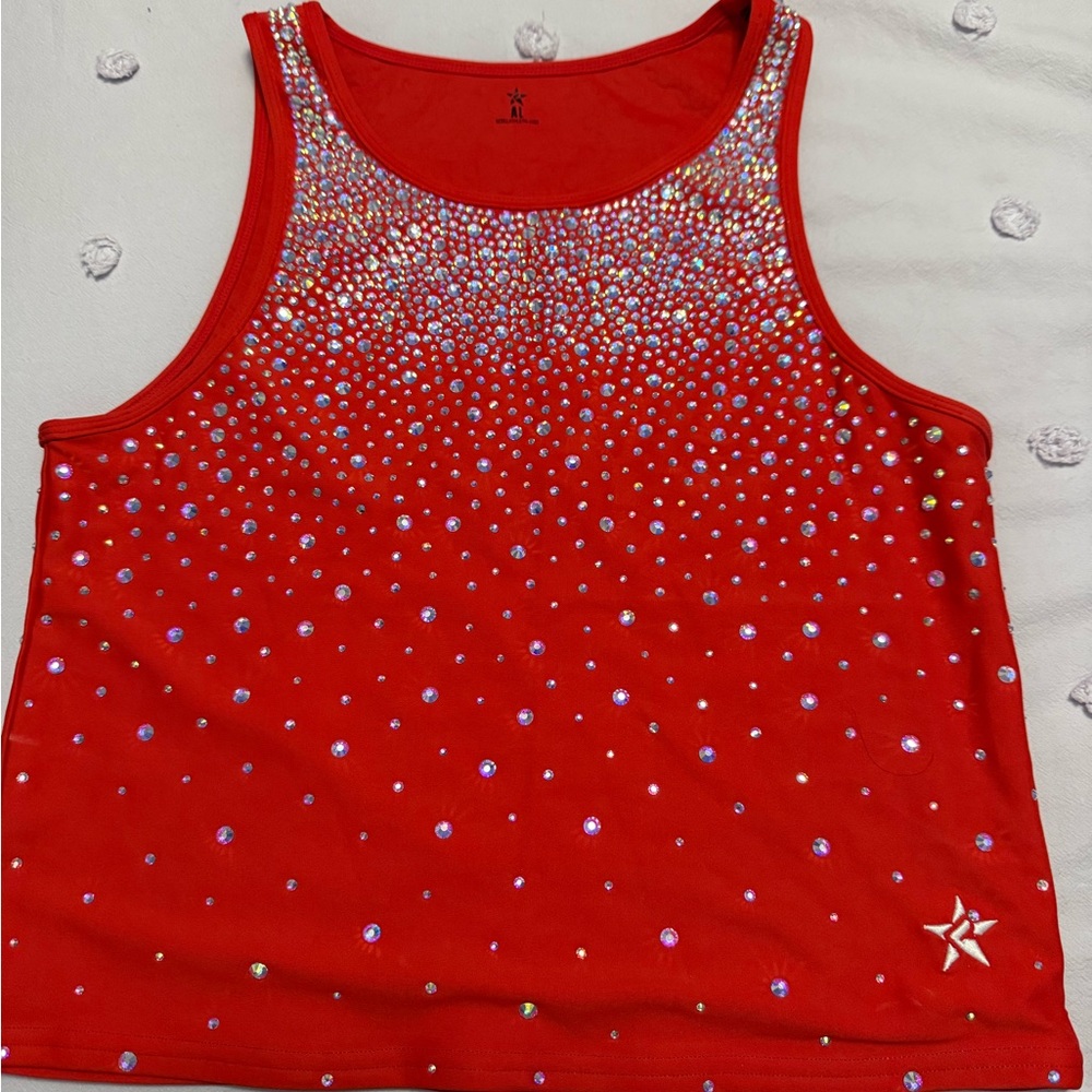 Crystal Couture Miss America Rebel Athletics Longline Sports Bra